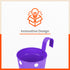 RUI Hanging Metal Pot Holders / Planters for Home / Balcony / Garden | Purple
